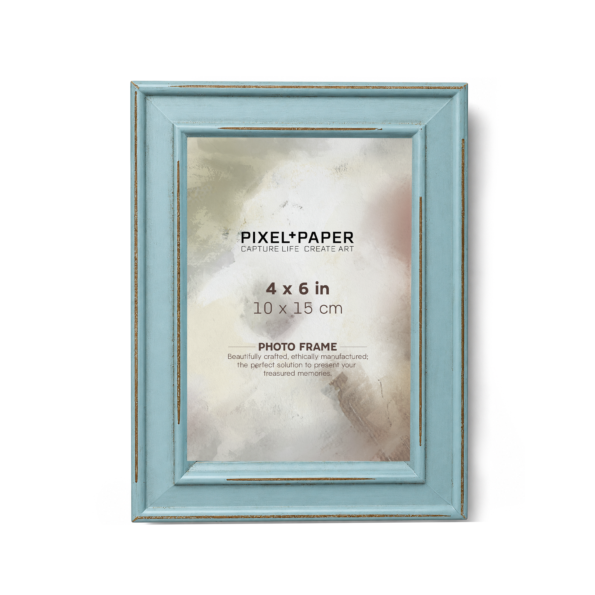 Light Blue Distressed Paloma Frame