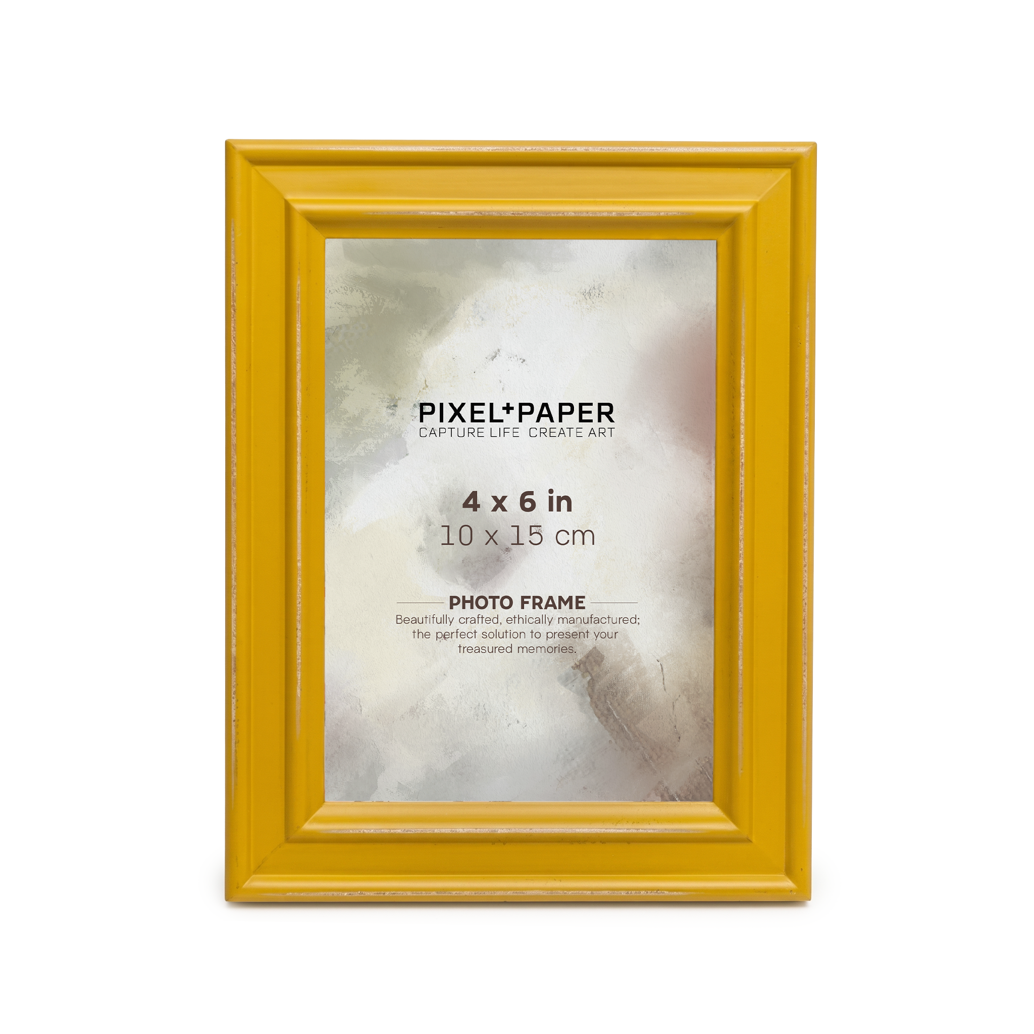 Mustard Yellow Distressed Paloma Frame