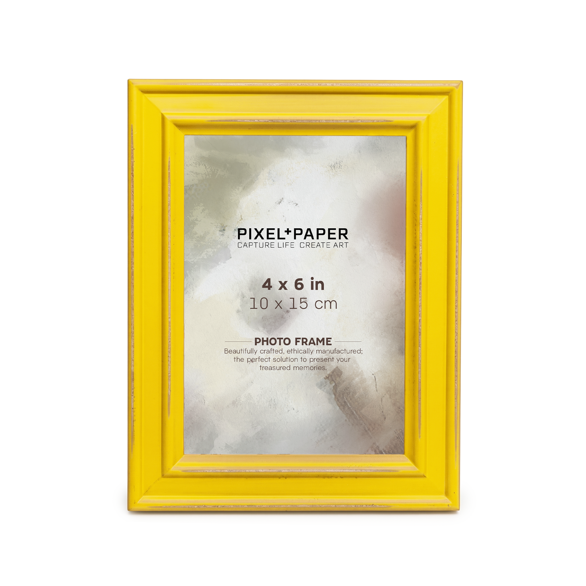 Yellow Distressed Paloma Frame