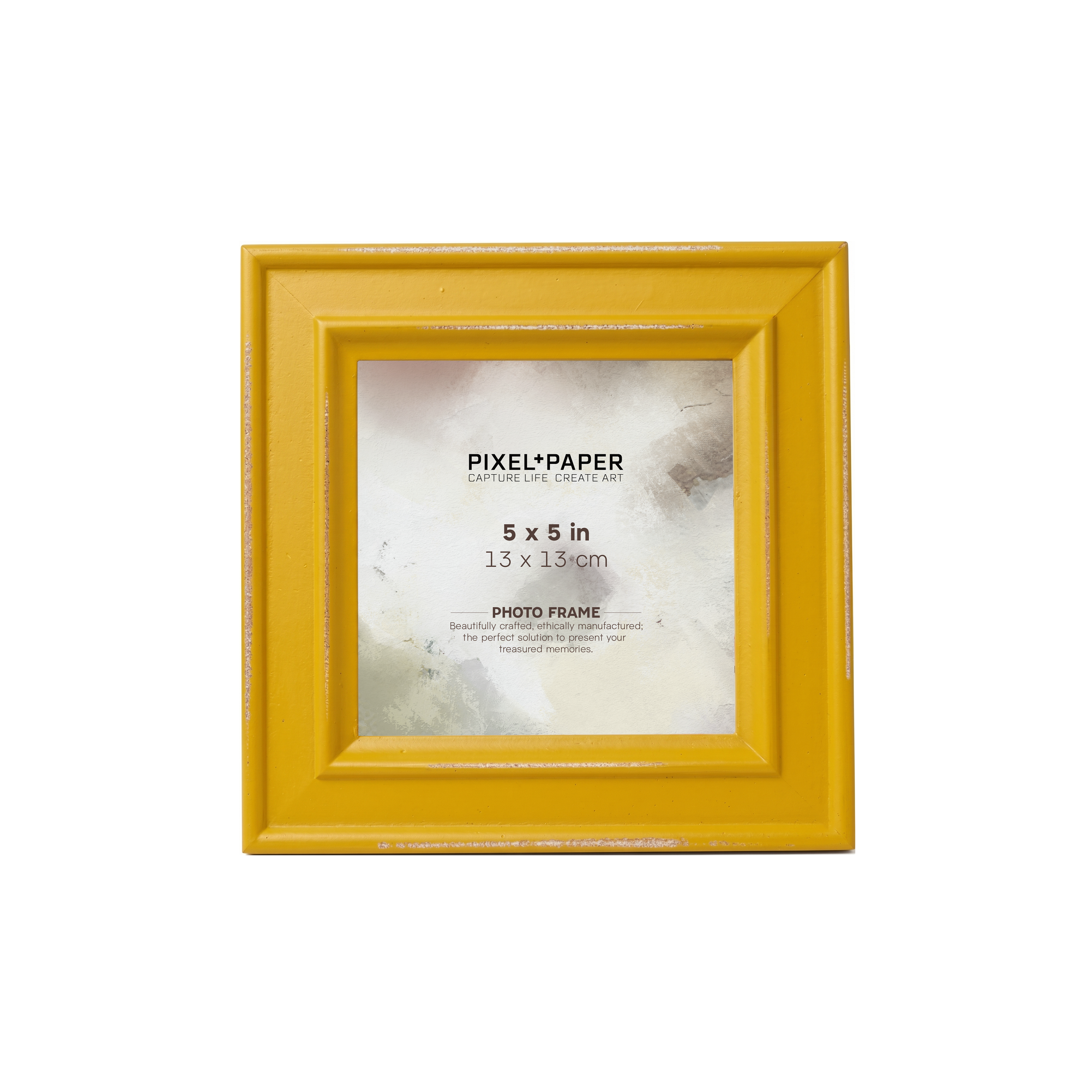Mustard Yellow Distressed Paloma Frame