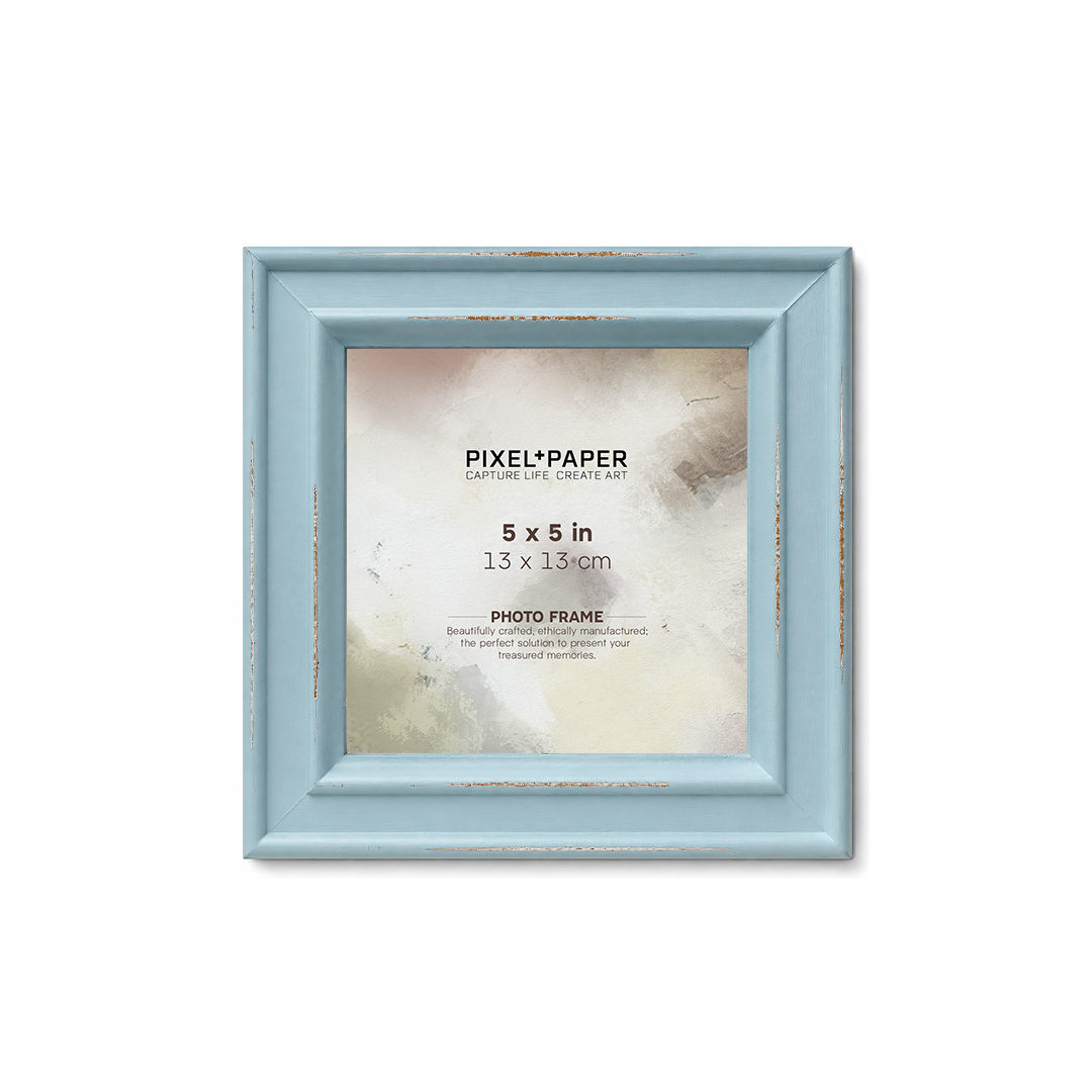 Light Blue Distressed Paloma Frame