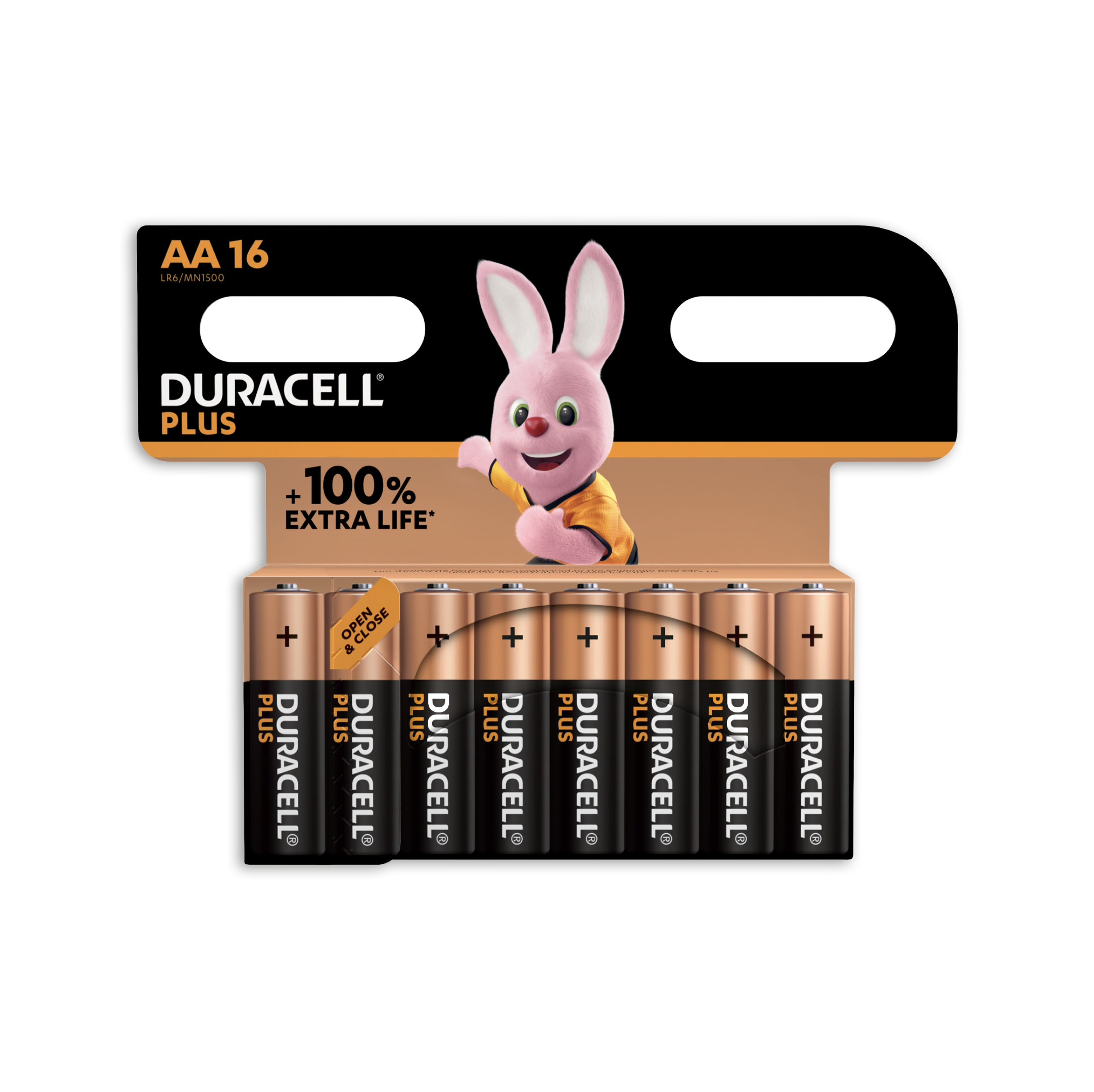 Duracell Plus AA Batteries - 16 Pack