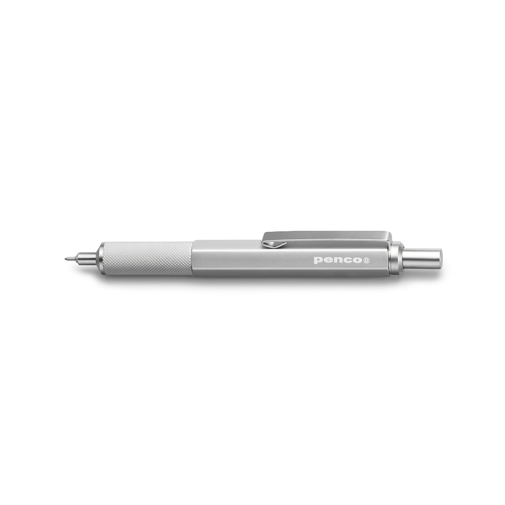 Penco Drafting Ballpoint Pen Silver