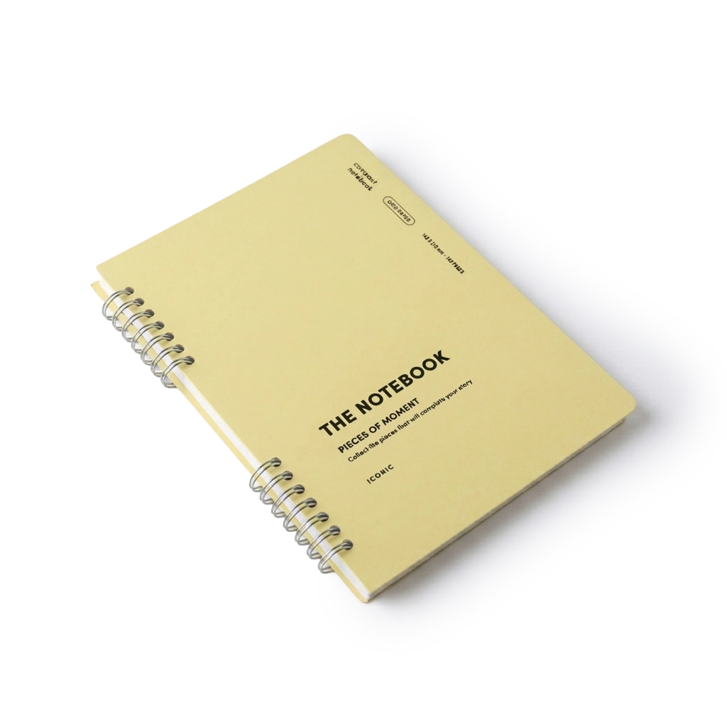 Lemon Yellow Iconic Compact Notebook [Grid A5]