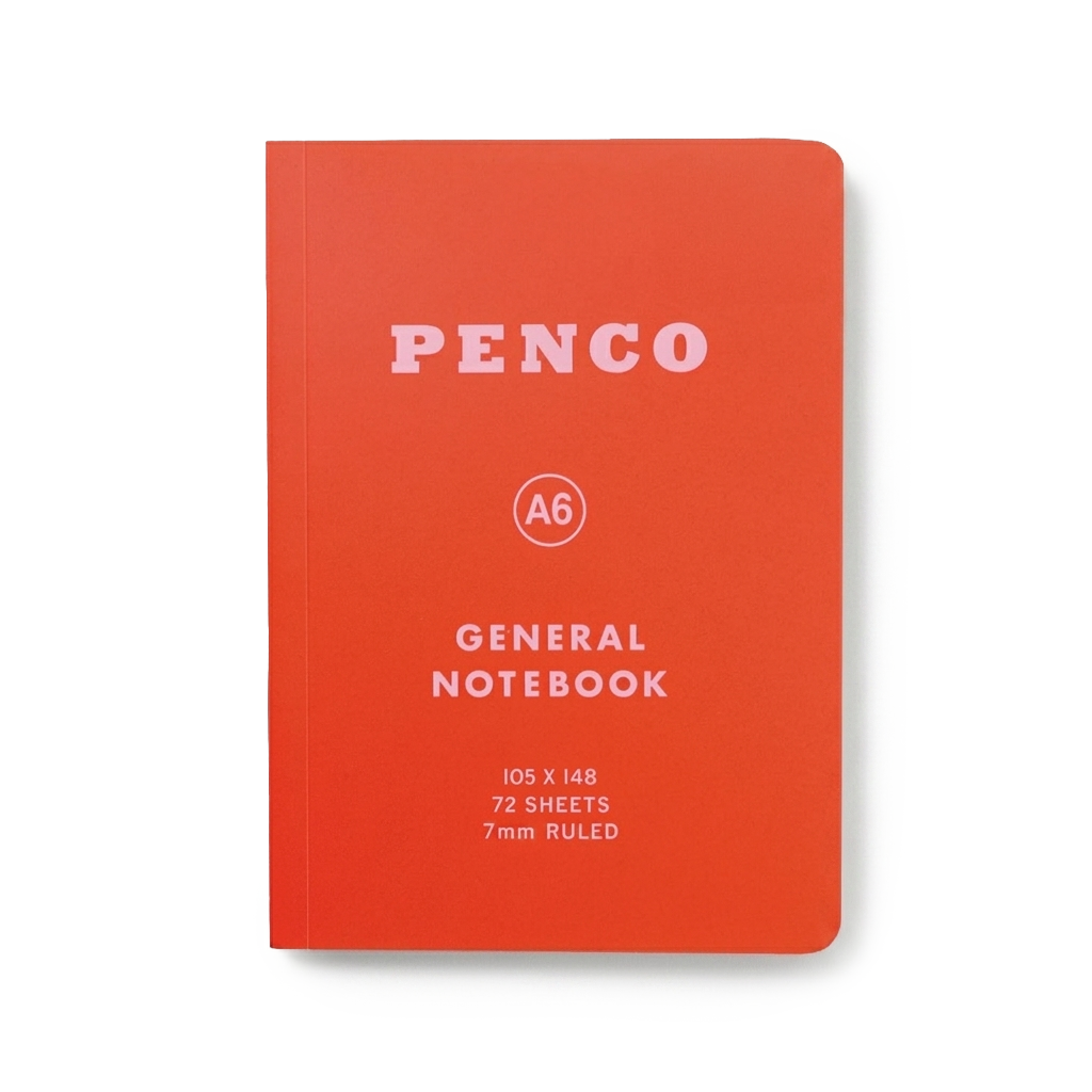 Penco Soft PP Notebook Red (Ruled A6)