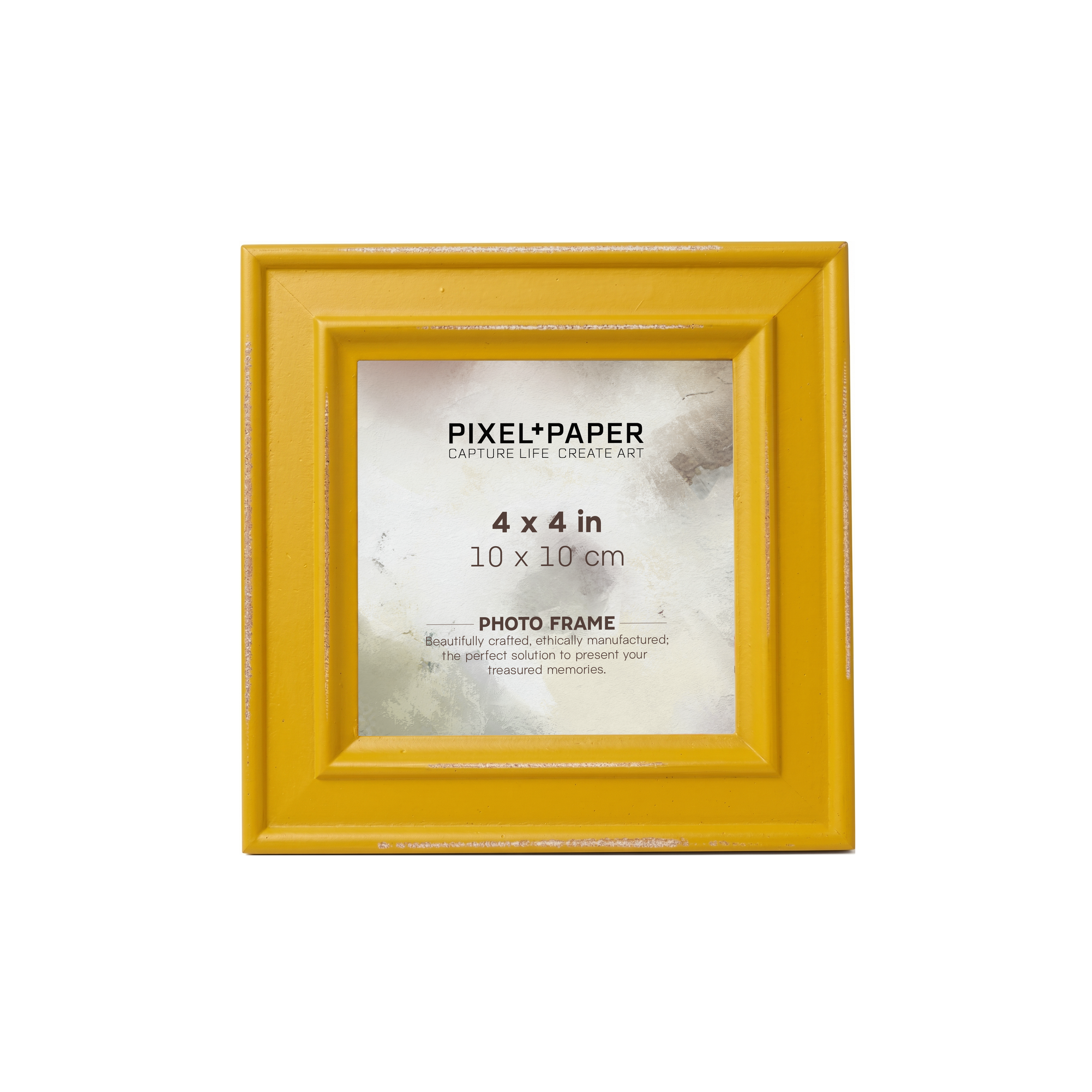 Mustard Yellow Distressed Paloma Frame