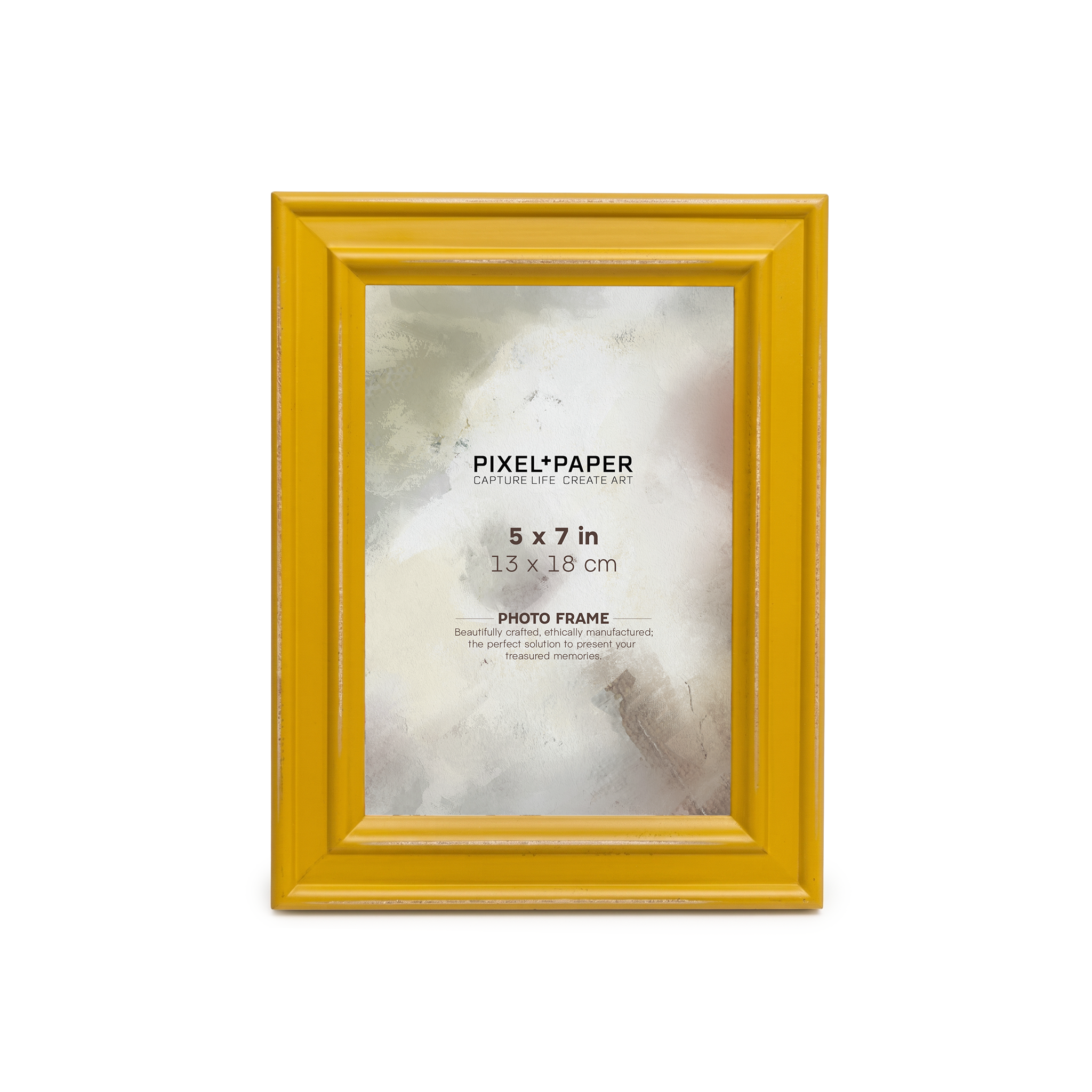 Mustard Yellow Distressed Paloma Frame