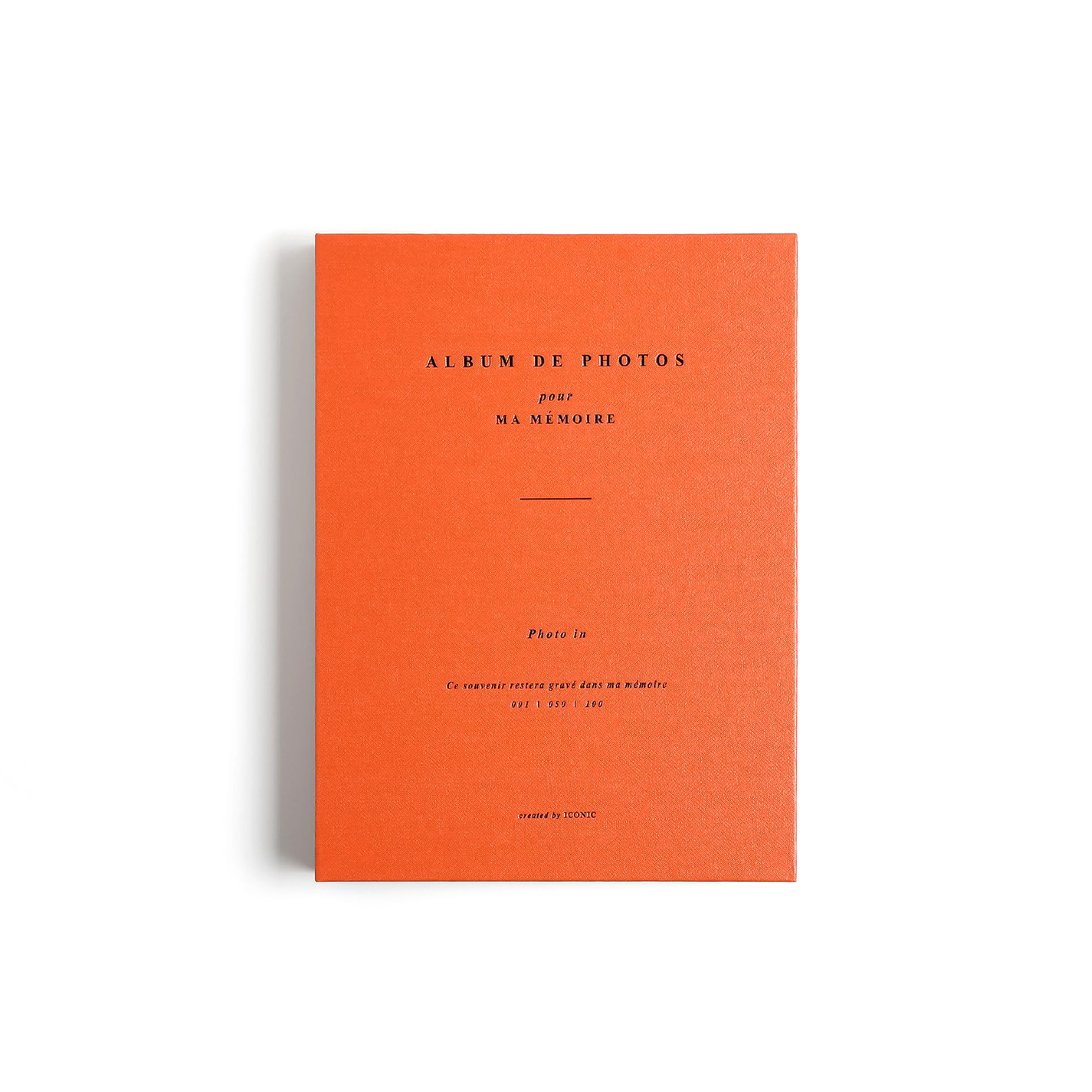 Retro Orange Iconic Photo Album (4x6)