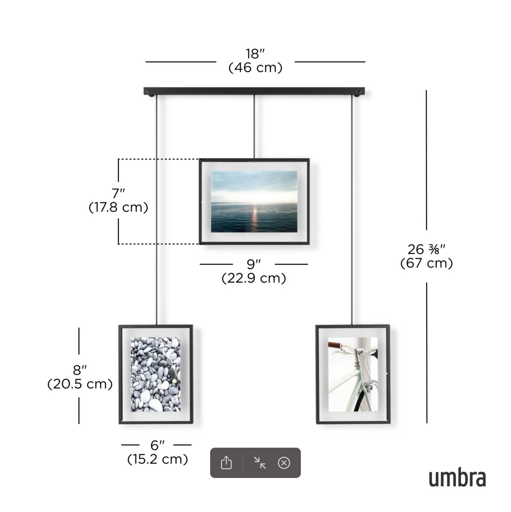 Umbra Exhibit 30P Black